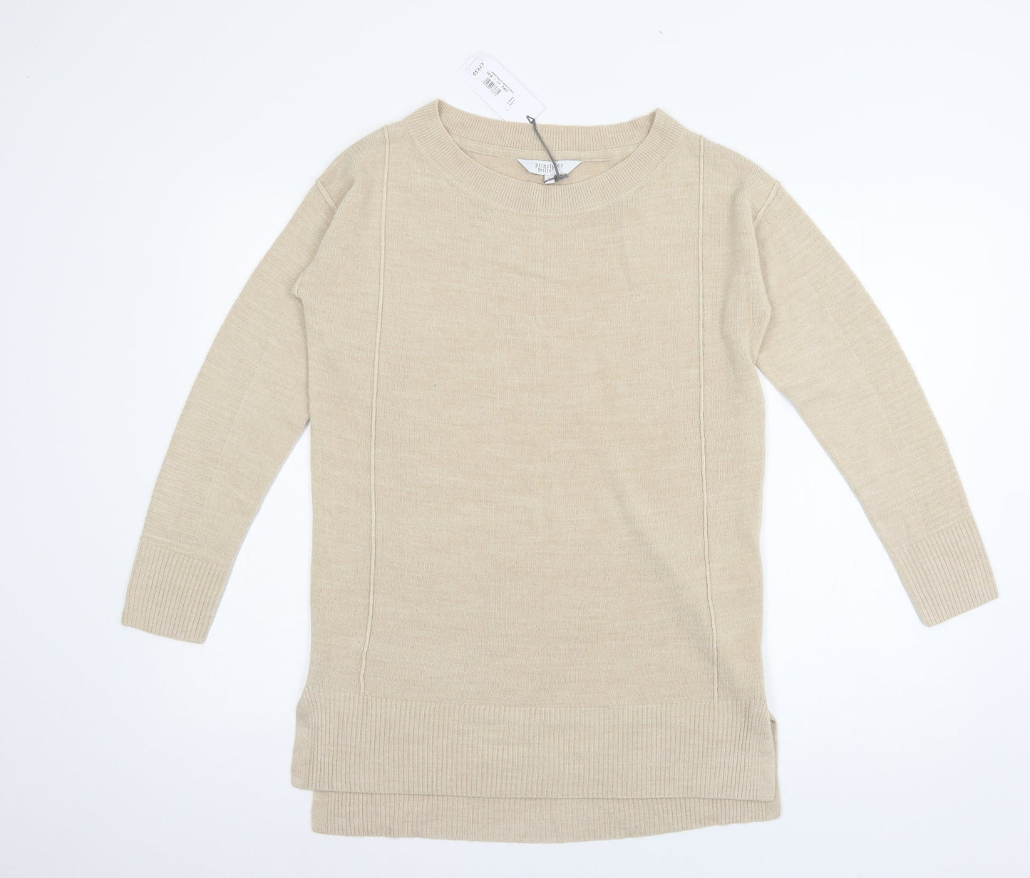 Principles Womens Beige  Knit Pullover Jumper Size 8