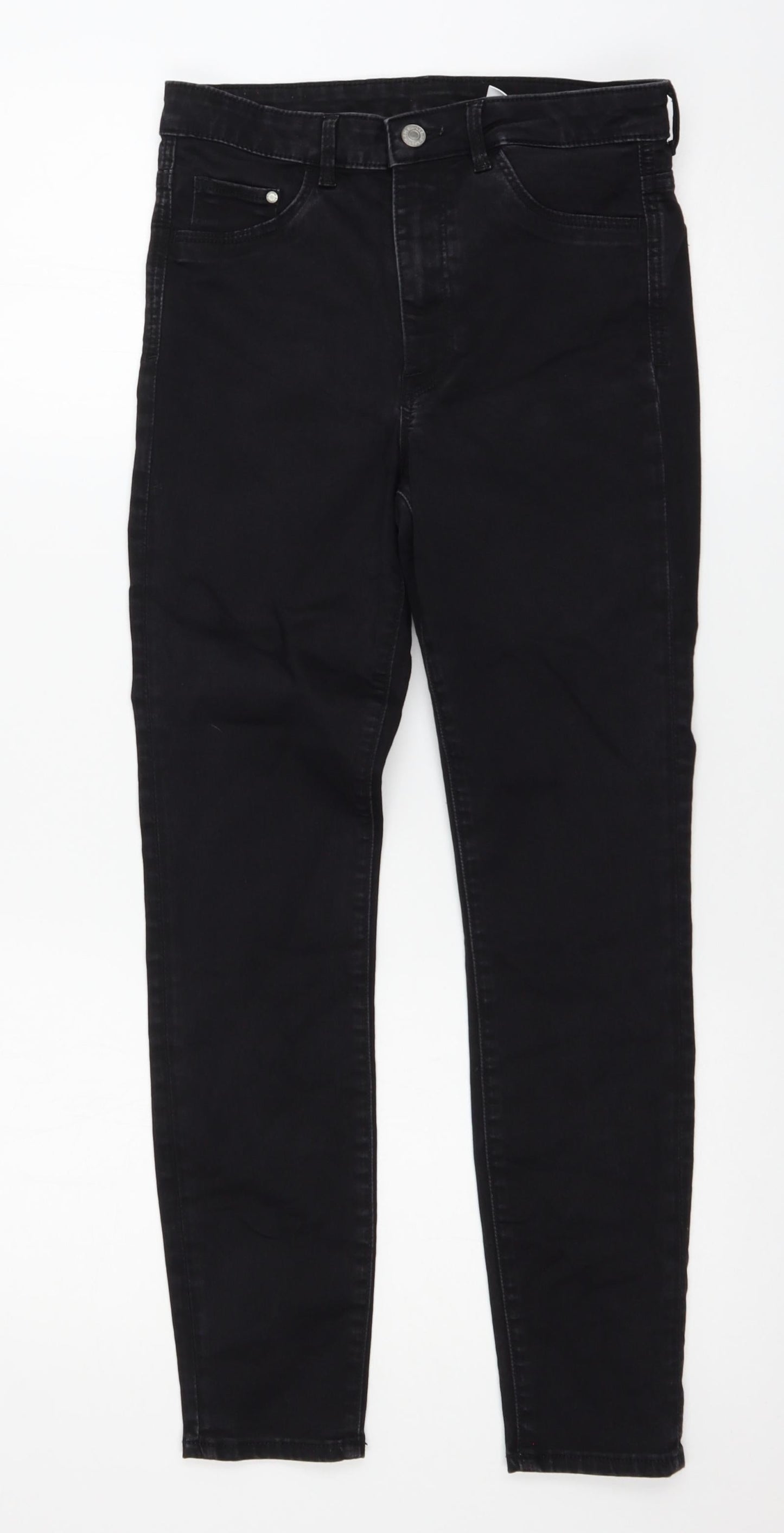 H&M Womens Black  Denim Skinny Jeans Size 27 in L30 in