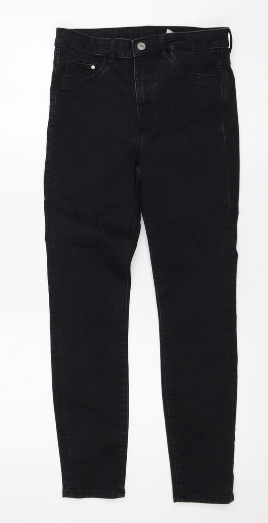 H&M Womens Black  Denim Skinny Jeans Size 27 in L30 in