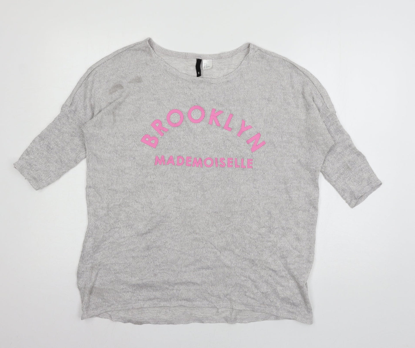 Divided by H&M Womens Grey  Knit Pullover Jumper Size S  - brooklyn