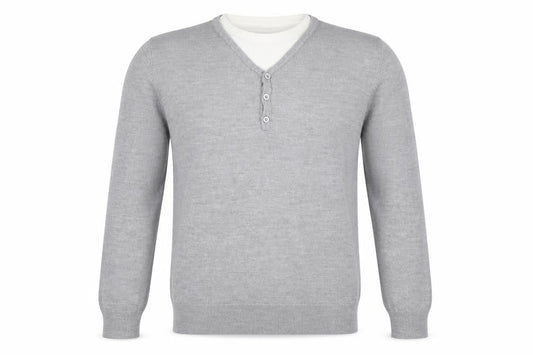 Burton Mens Grey  Knit Pullover Jumper Size L