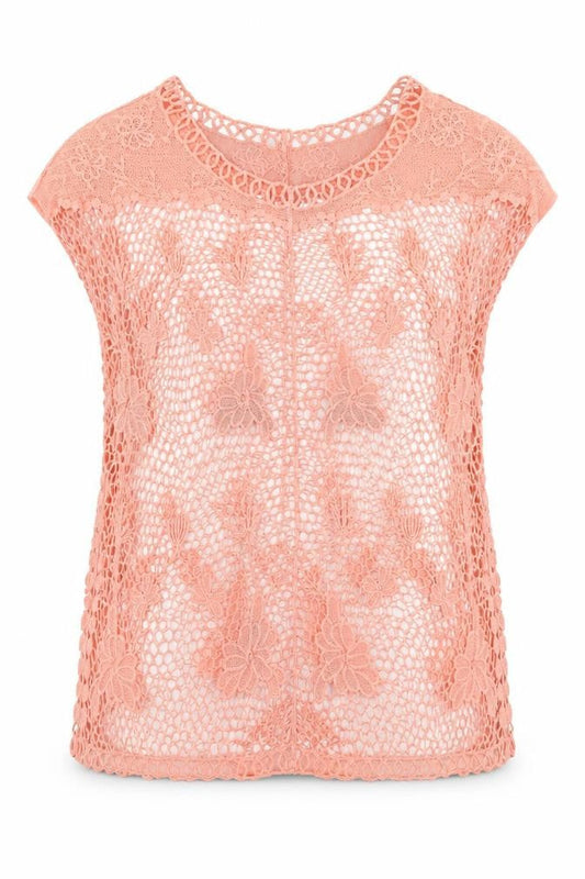 Katies Womens Pink   Tunic T-Shirt Size L  - Netted