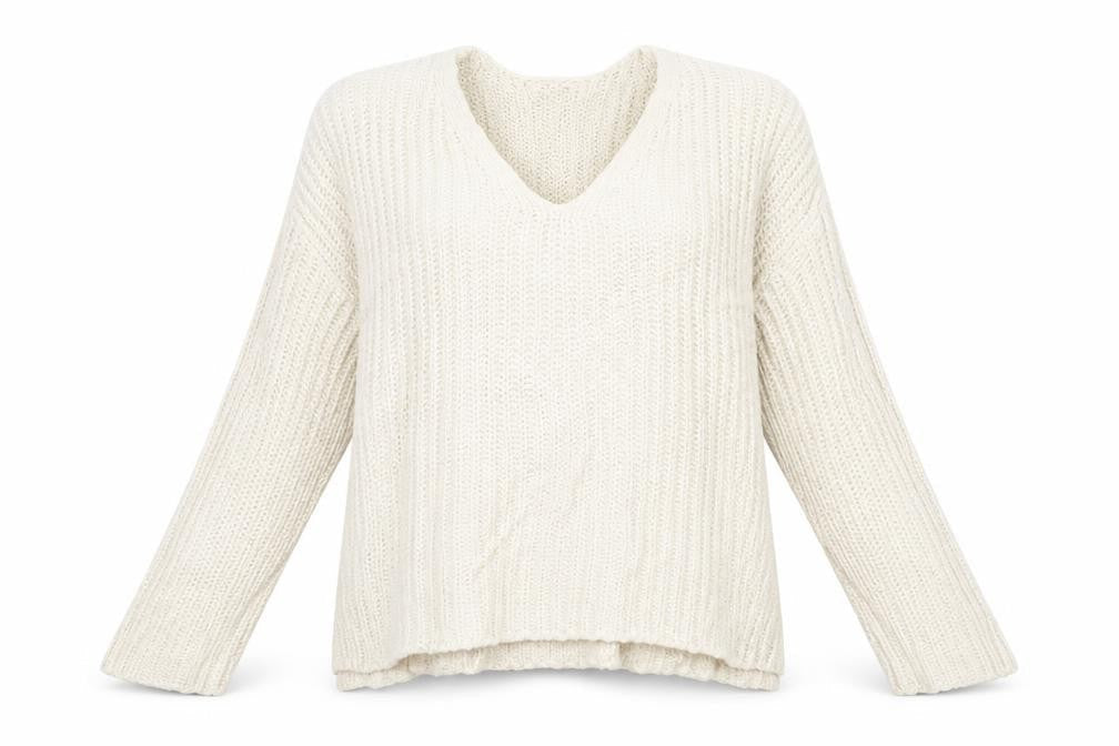 H&M Womens Beige  Knit Pullover Jumper Size S