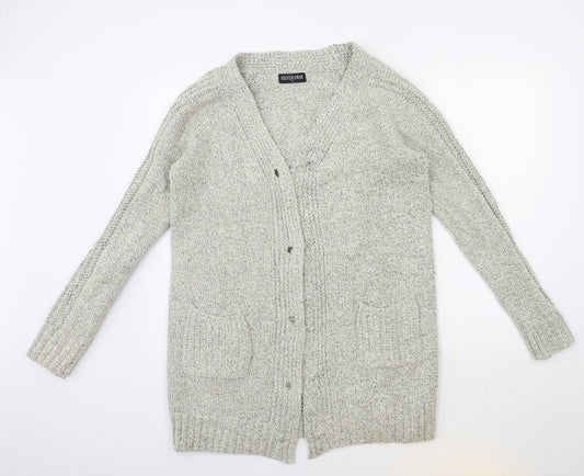 Silver Swan Womens Beige  Knit Cardigan Jumper Size M
