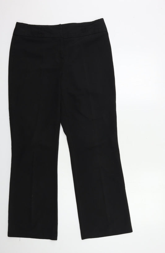 BHS Womens Black   Trousers  Size 12 L30 in