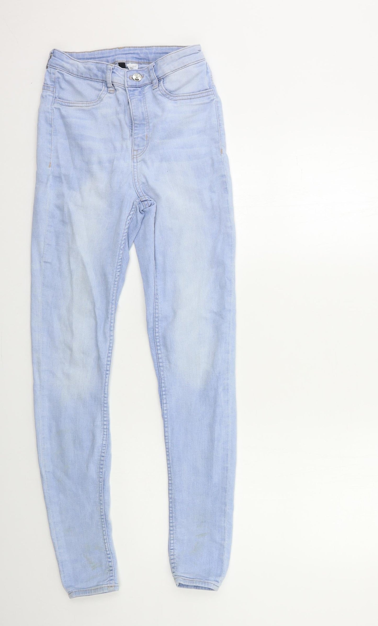 H&M Womens Blue  Denim Skinny Jeans Size 10 L30 in