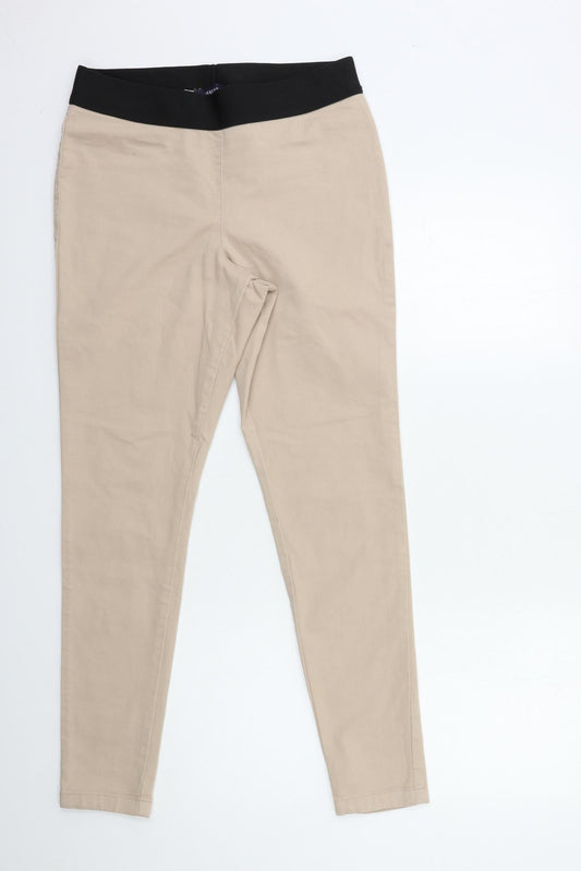 Preworn Womens Beige  Denim Jegging Jeans Size 28 in L28 in