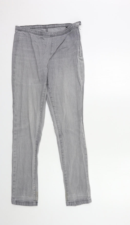 Marks and Spencer Womens Grey  Denim Skinny Jeans Size 8 L20 in