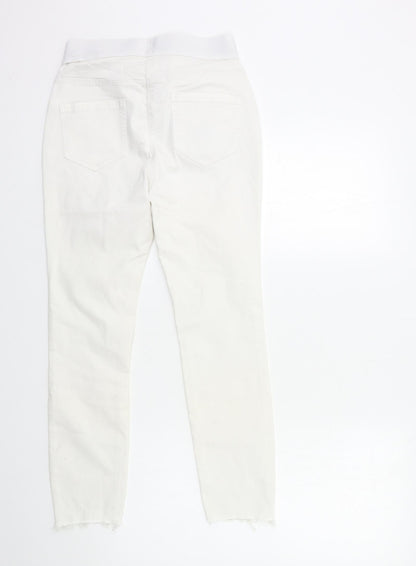 George Womens White  Denim Jegging Jeans Size 10 L25 in