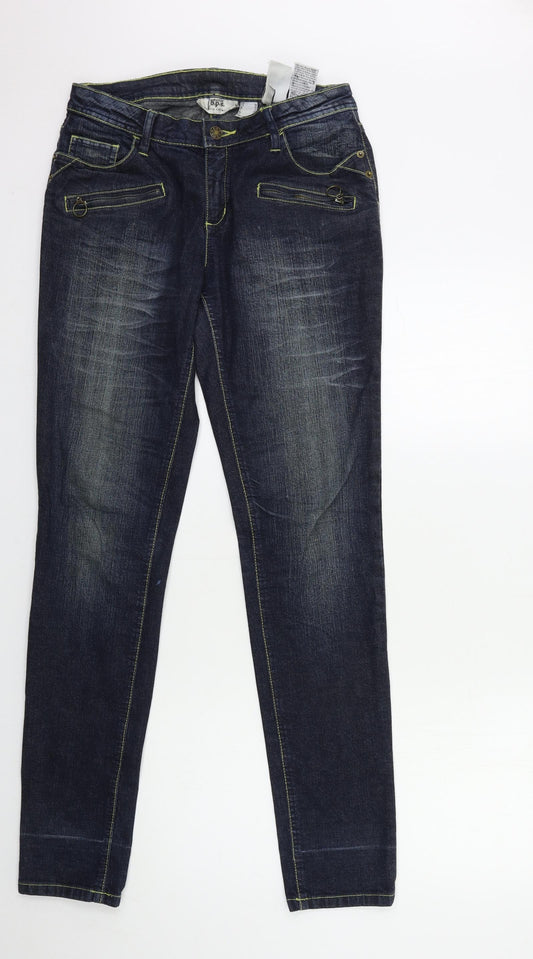 Preloved BPC  Womens Blue  Denim Skinny Jeans Size 10 L33.5 in - Front