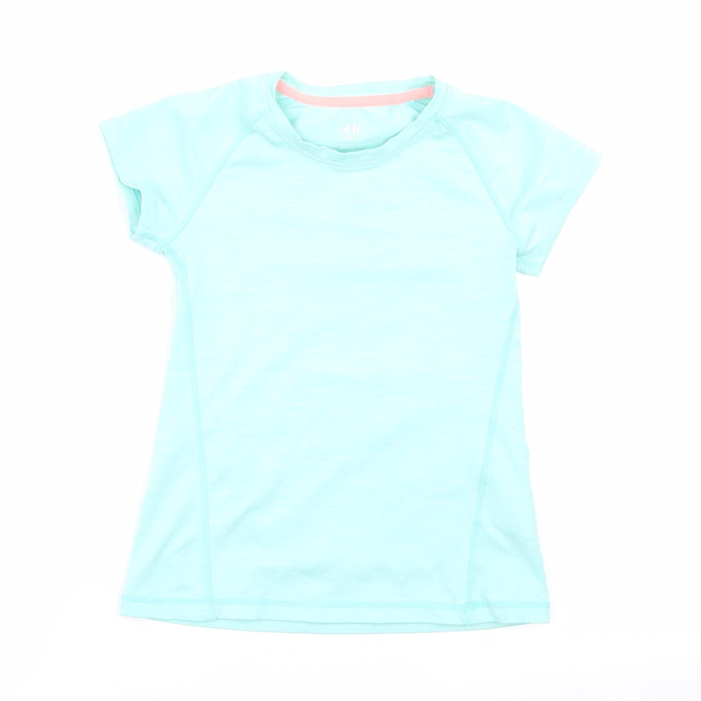 H&M Girls Green   Basic T-Shirt Size 7-8 Years