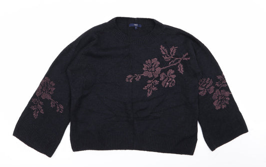 NEXT Womens Blue Floral  Pullover Jumper Size 14