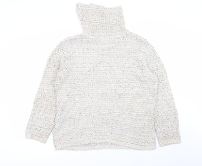 Back view of alexara women’s beige jumper, size L