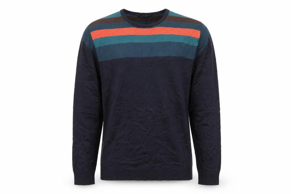 Cedarwood State Mens Multicoloured Striped Pullover Jumper Size L