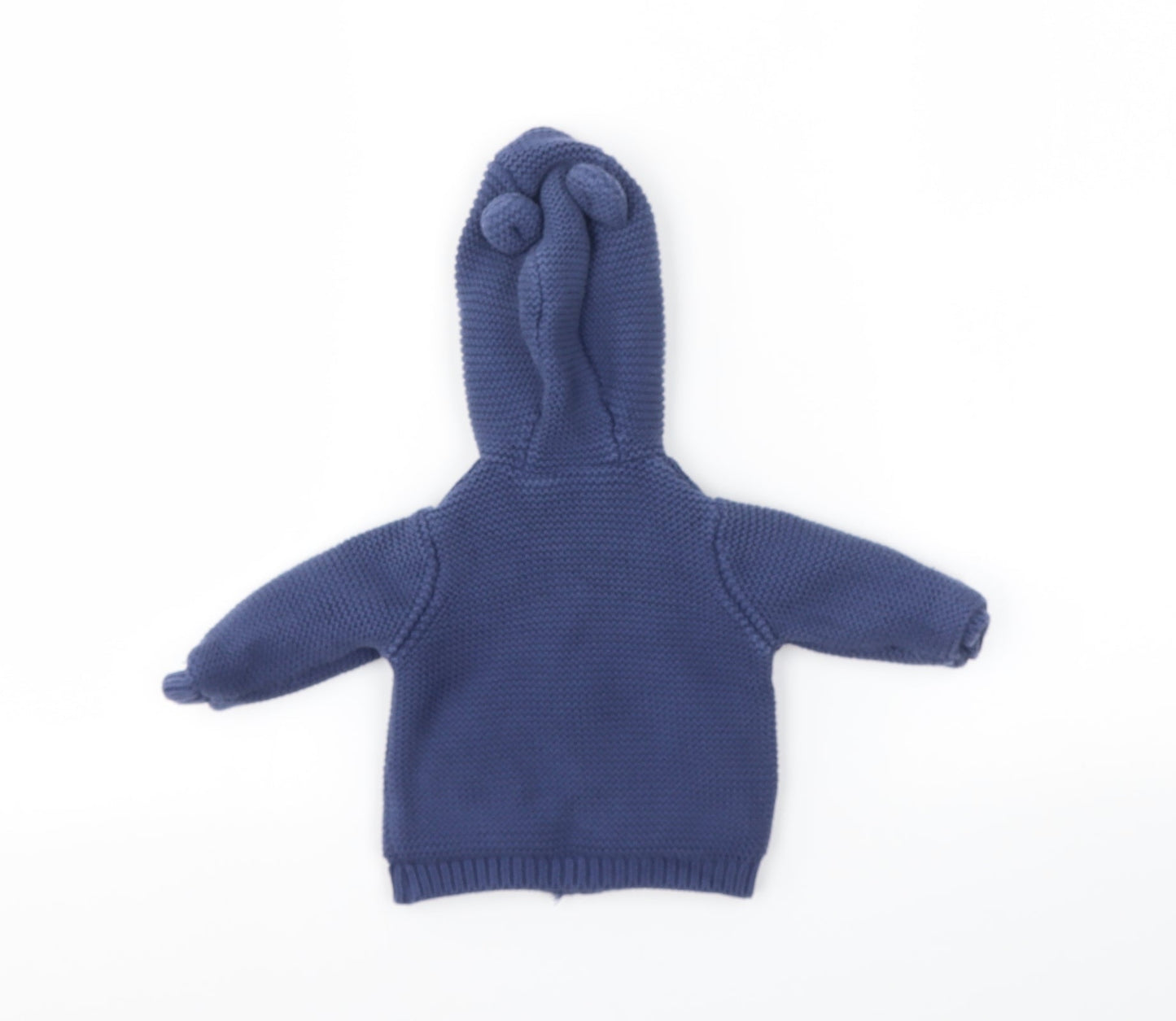 M&S Boys Blue   Basic Jacket Coatigan Size 3-6 Months