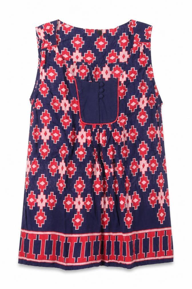 Topshop Womens Multicoloured Argyle/Diamond  Basic T-Shirt Size 10