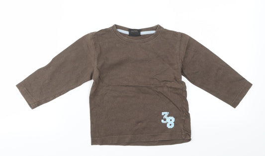 NEXT Boys Brown   Basic T-Shirt Size 12-18 Months