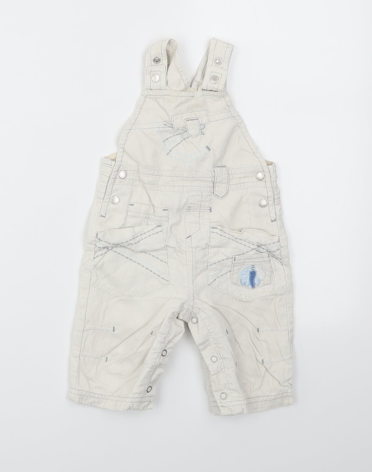 NEXT Baby Ivory   Dungaree One-Piece Size 3-6 Months