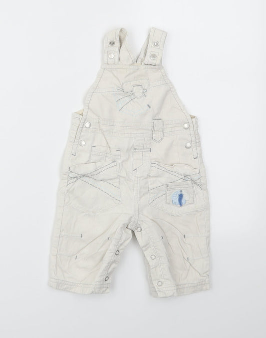 NEXT Baby Ivory   Dungaree One-Piece Size 3-6 Months