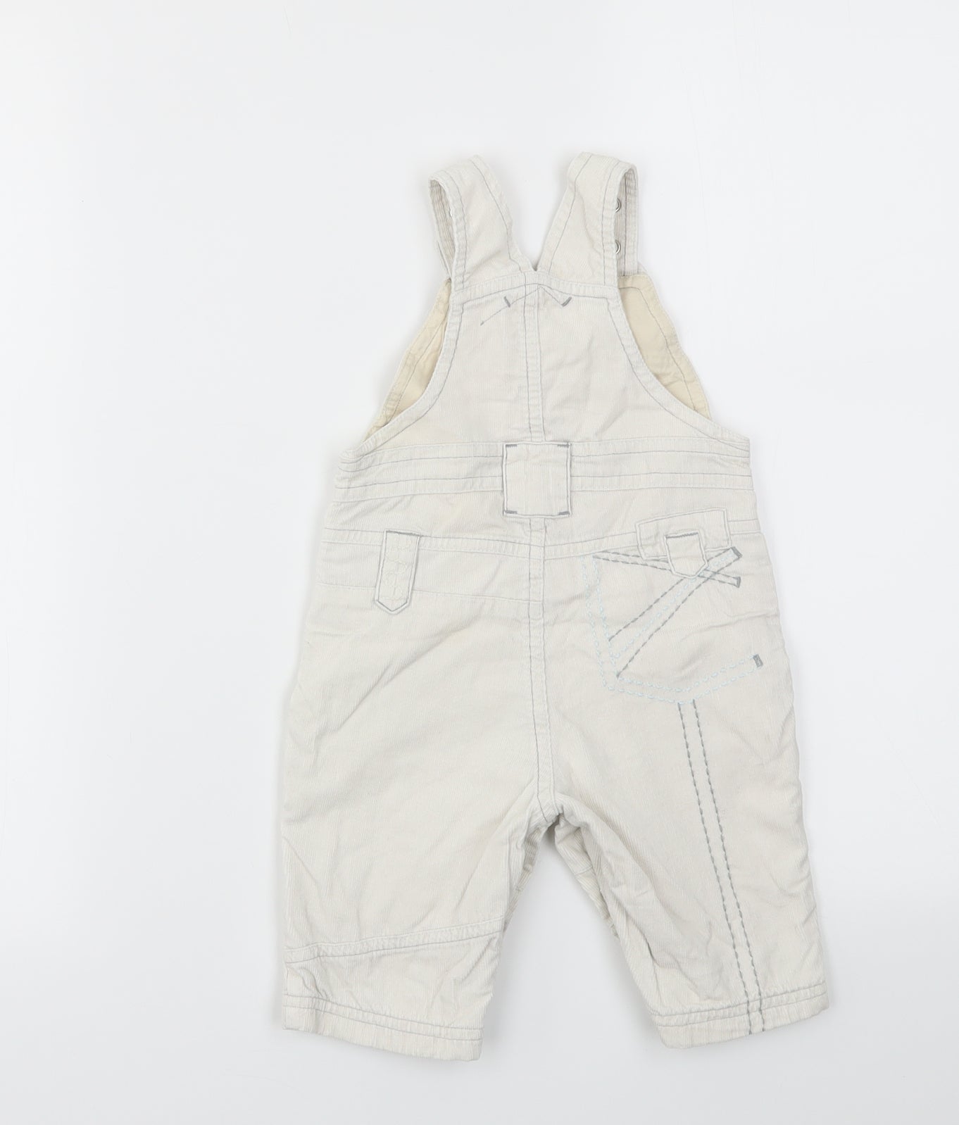 NEXT Baby Ivory   Dungaree One-Piece Size 3-6 Months