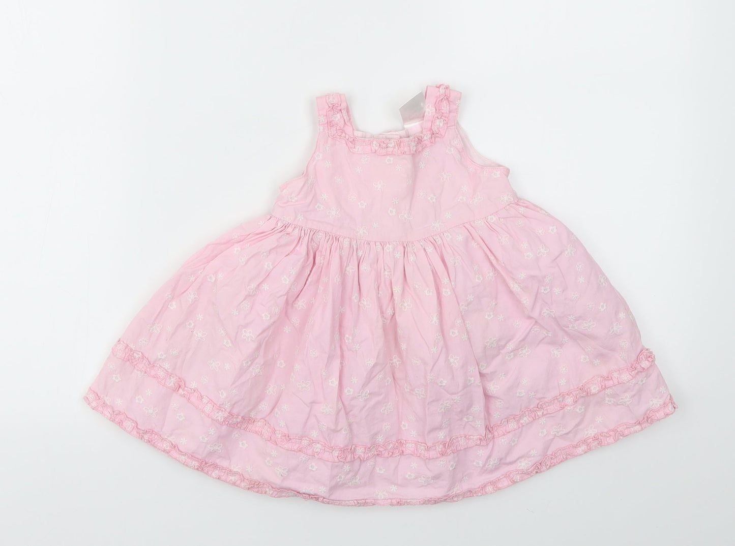 PERFECT PRINCESS Girls Pink Floral  Fit & Flare  Size 6-9 Months