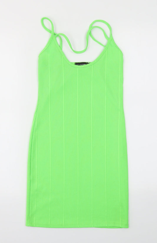 PRETTY LITLE THING  Womens Green   Fit & Flare  Size 8