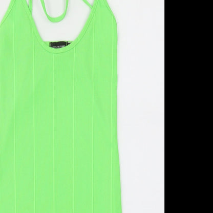 PRETTYLITTLETHING PRETTY LITLE THING  Womens Green   Fit & Flare  Size 8