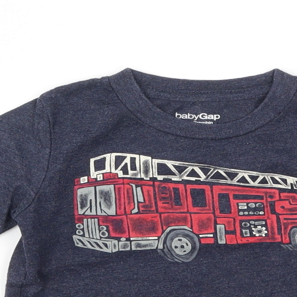 Gap Boys Blue   Basic T-Shirt Size 6-9 Months