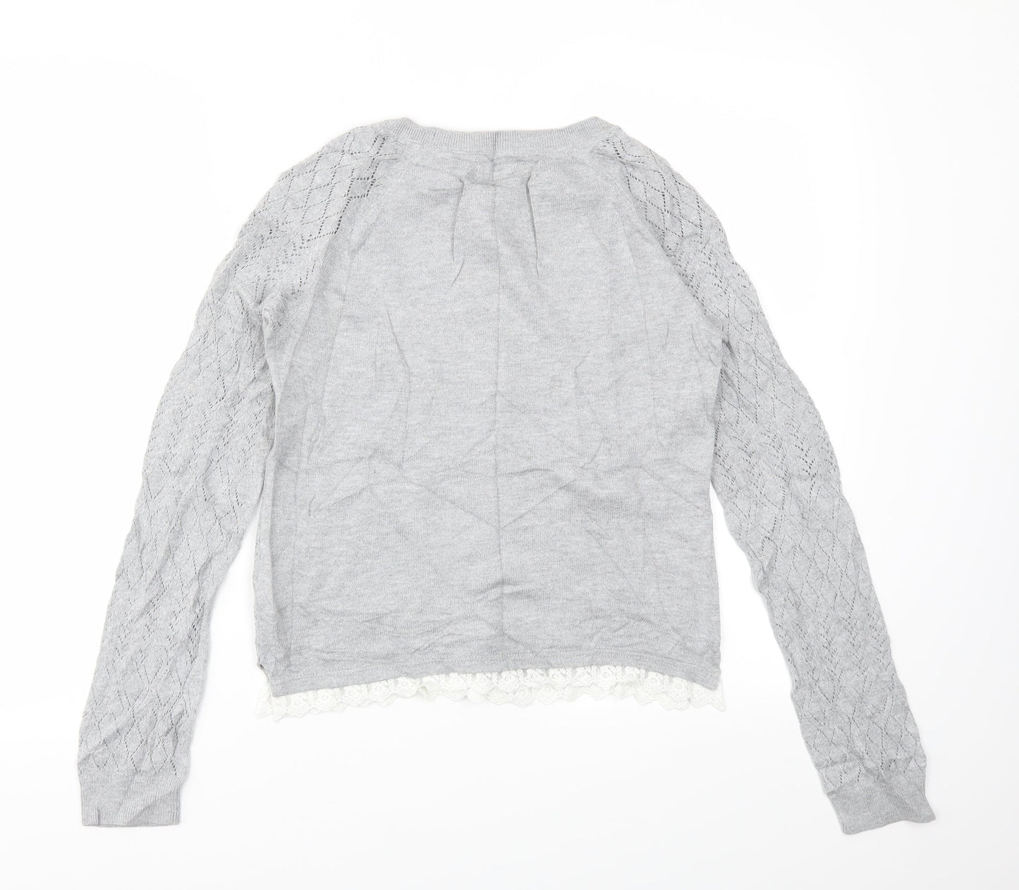 H&M Girls Grey   Pullover Jumper Size 14 Years