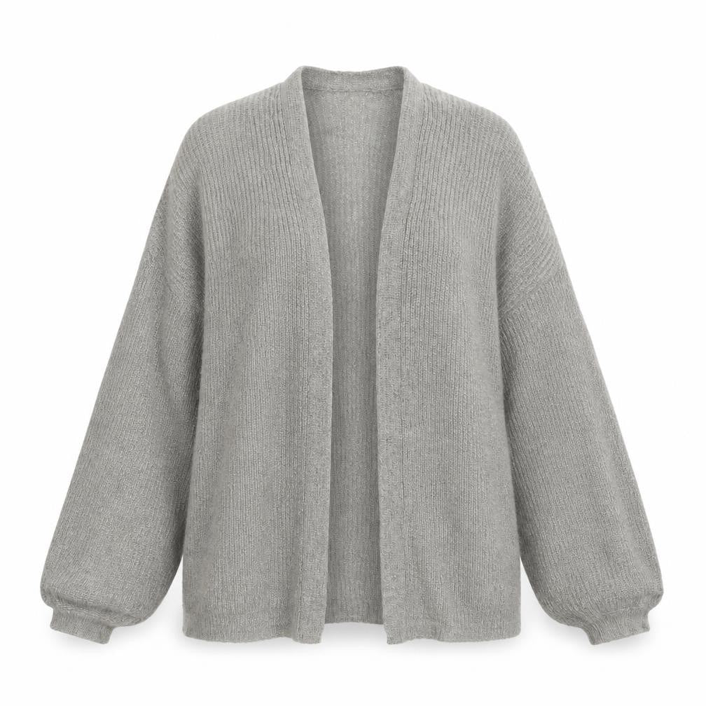New Look Womens Grey  Knit Cardigan Jumper Size S