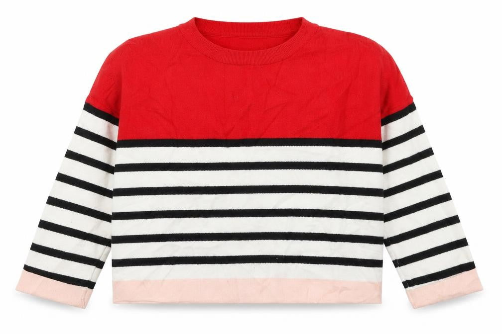 New Look Womens Multicoloured Striped Knit Pullover Jumper Size L