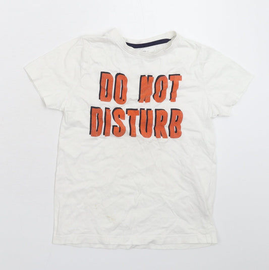 F&F Boys White   Basic T-Shirt Size 8-9 Years