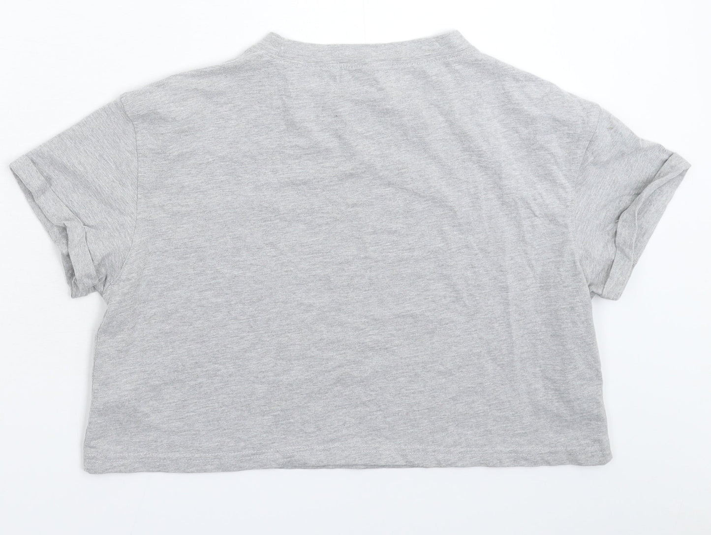 Missguided Womens Grey   Basic T-Shirt Size 12