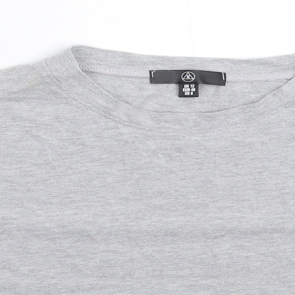 Missguided Womens Grey   Basic T-Shirt Size 12