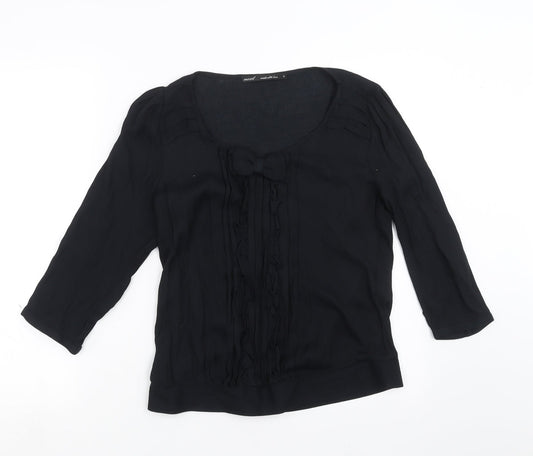 NEXT Womens Black   Basic Blouse Size 6