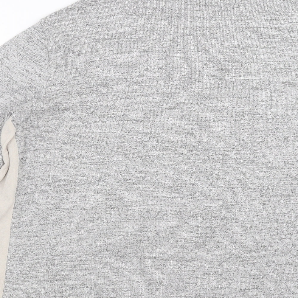 NEXT Womens Grey  Knit Pullover Jumper Size 18  - side panel detail