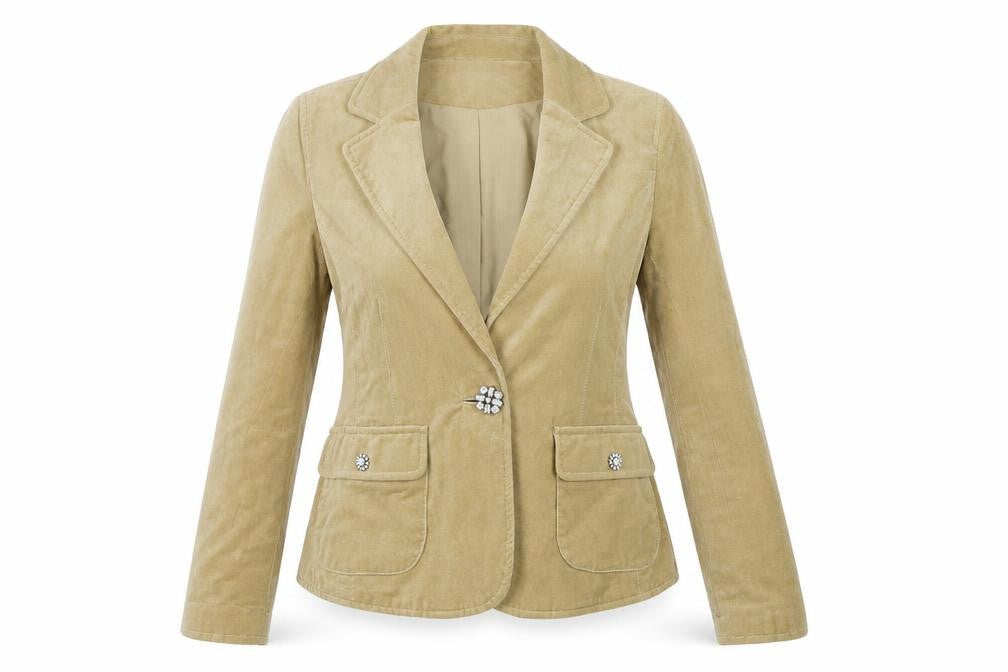 Todays Woman Womens Beige   Jacket Blazer Size 10