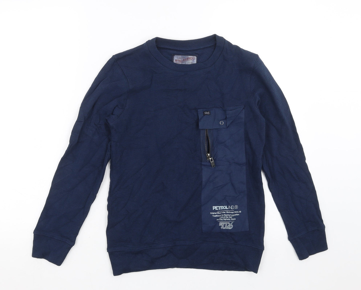 Petrol Industries Boys Blue   Pullover Sweatshirt Size 10 Years
