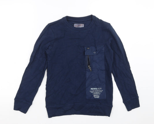 Petrol Industries Boys Blue   Pullover Sweatshirt Size 10 Years