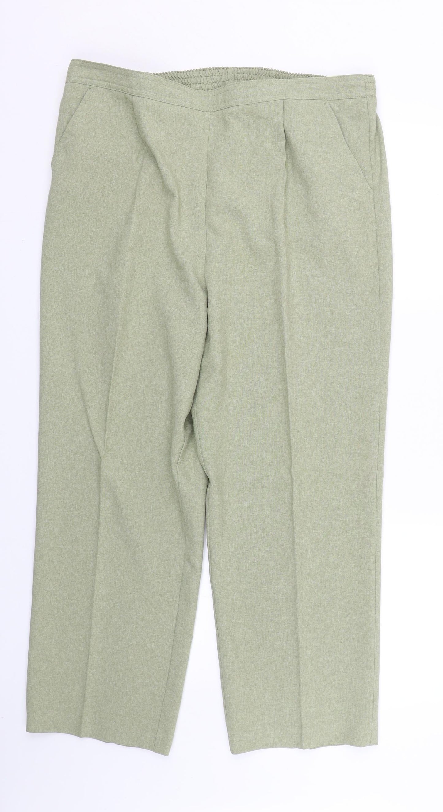 Ediditons Womens Green   Trousers  Size 18 L25 in