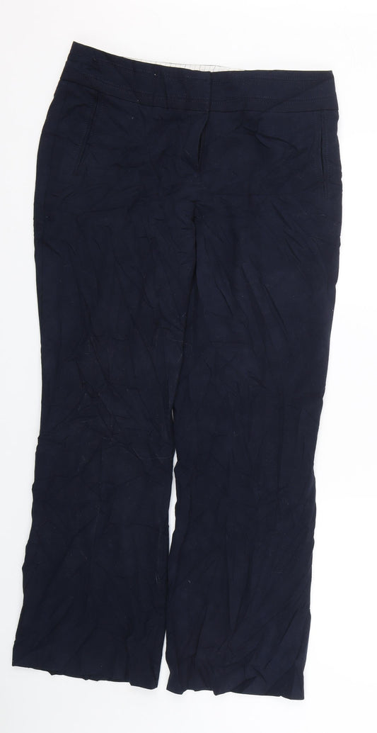 M&S Womens Blue   Trousers  Size 14 L27 in