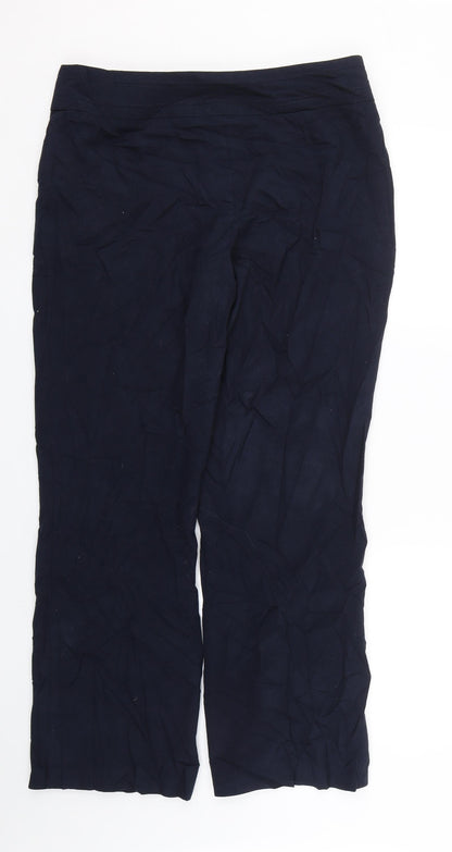 Marks & Spencer Womens Blue   Trousers  Size 14 L27 in