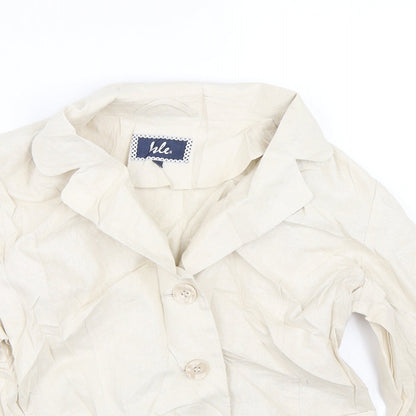 Isle Essentials Womens Beige   Basic Button-Up Size 10