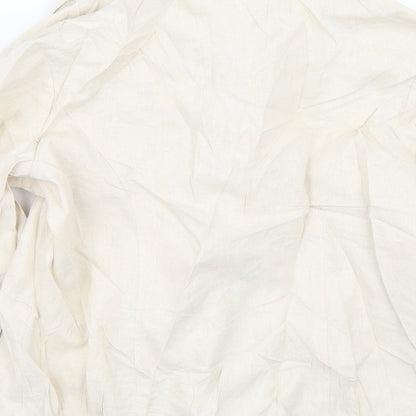 Isle Essentials Womens Beige   Basic Button-Up Size 10
