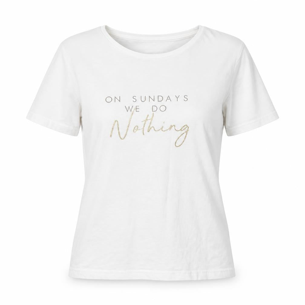 F&F Womens White   Top Pyjama Top Size S