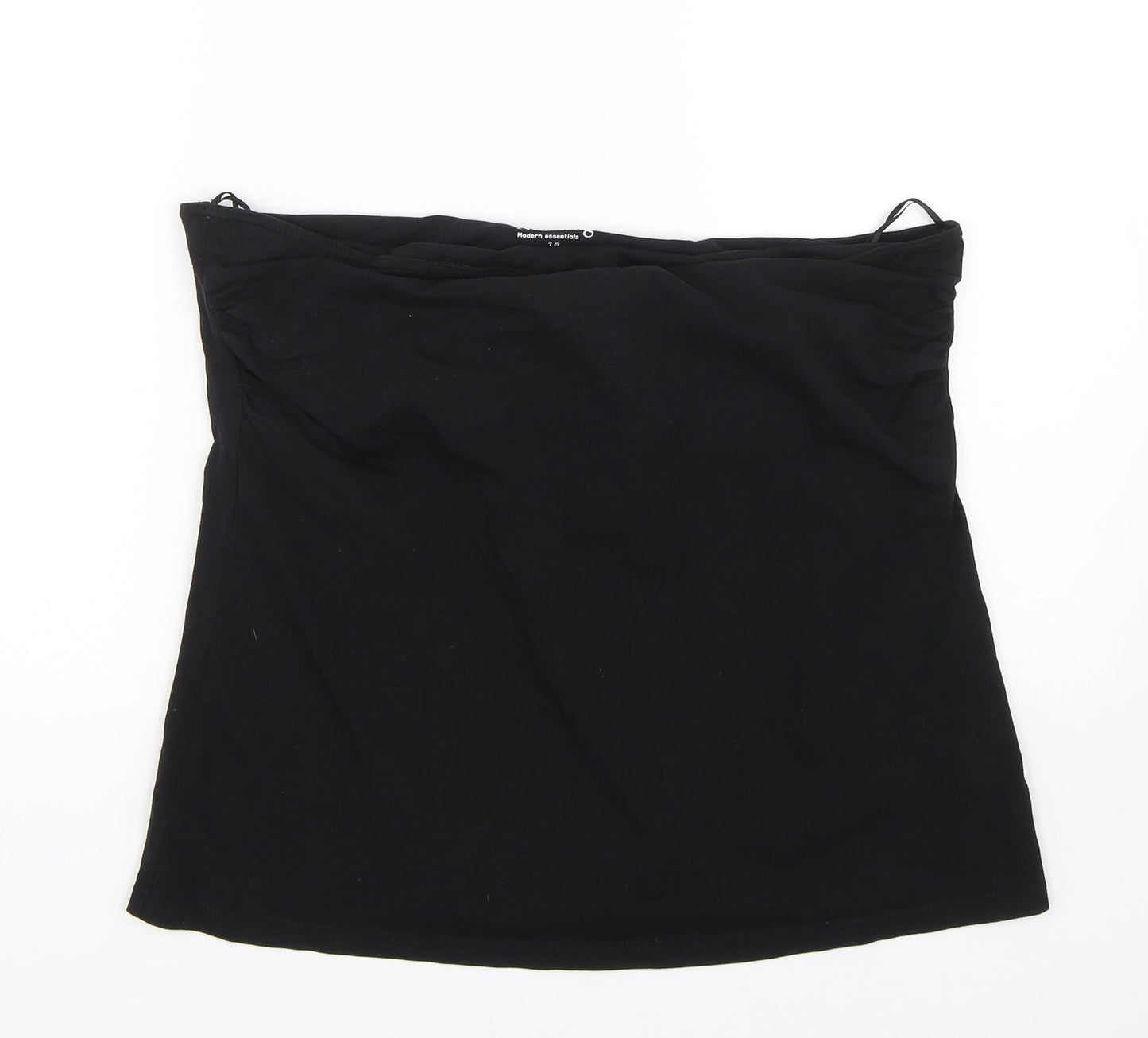 Nutmeg Womens Black   Wrap T-Shirt Size 18