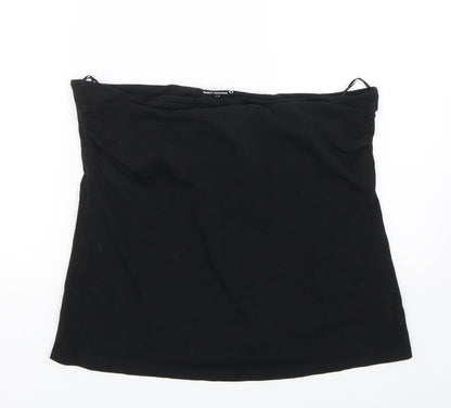 Nutmeg Womens Black   Wrap T-Shirt Size 18