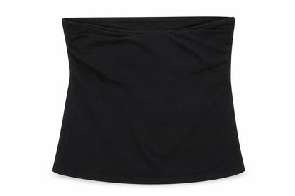 Nutmeg Womens Black   Wrap T-Shirt Size 18
