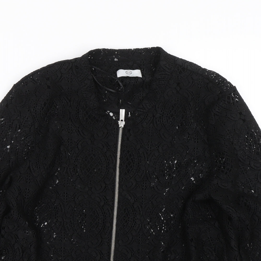 C&A Womens Black Floral  Jacket  Size 16