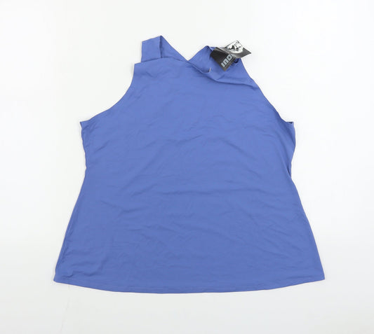INOC  Womens Blue   Basic T-Shirt Size 16